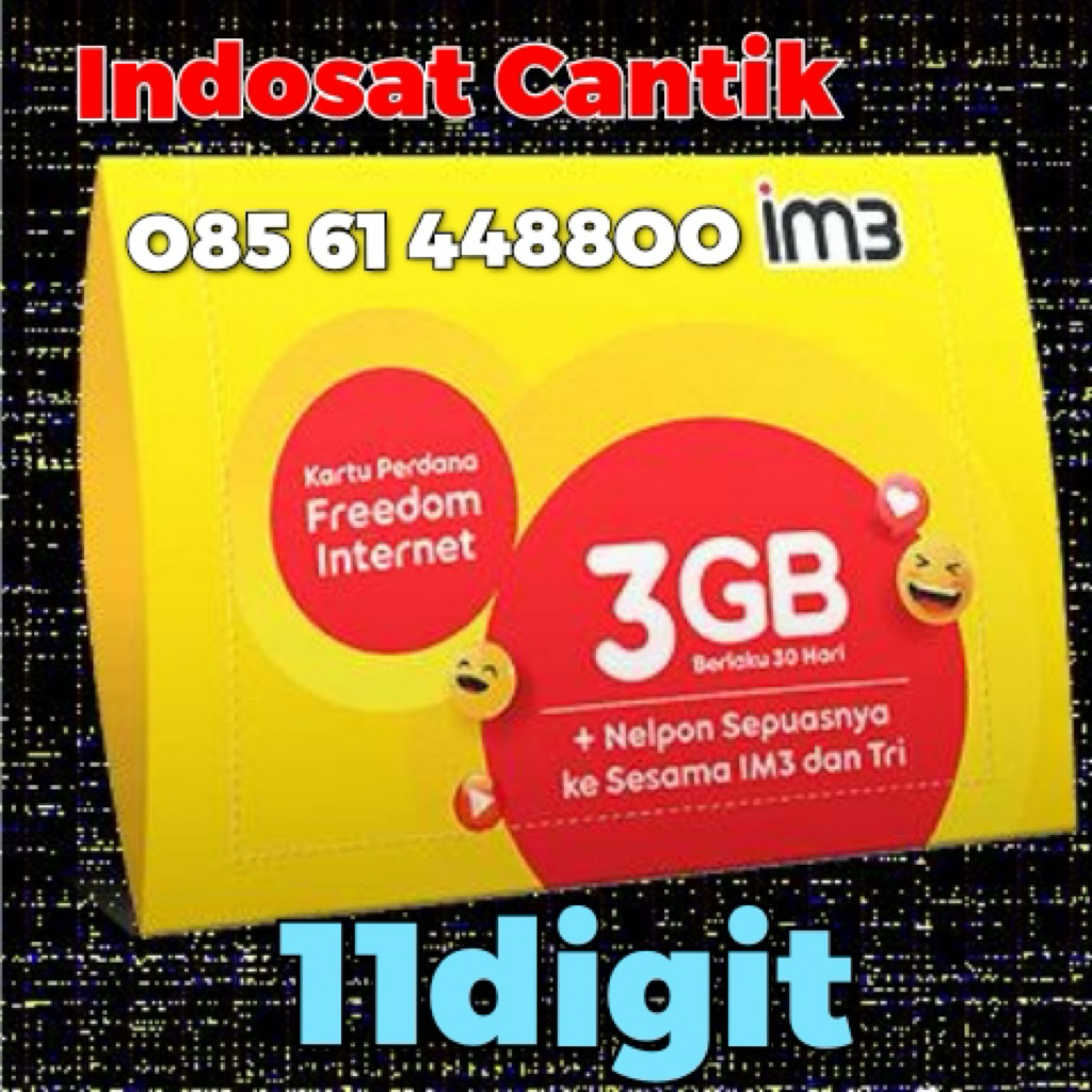 Nomer Cantik Indosat Ooredoo 11digit seri tripel dobel AABBCC pilihan rapih