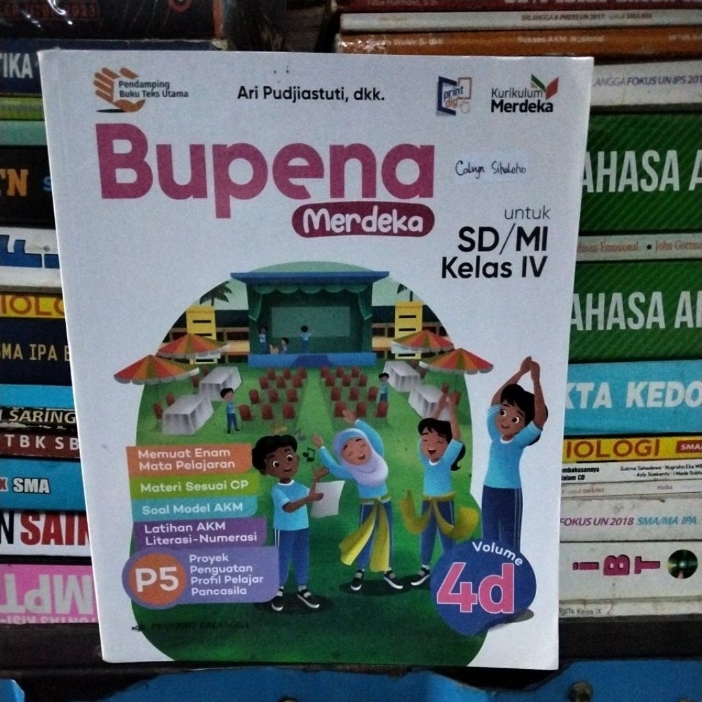 BEKAS ORIGINAL BUPENA MERDEKA VOLUME 4D SD KELAS IV KURIKULUM MERDEKA