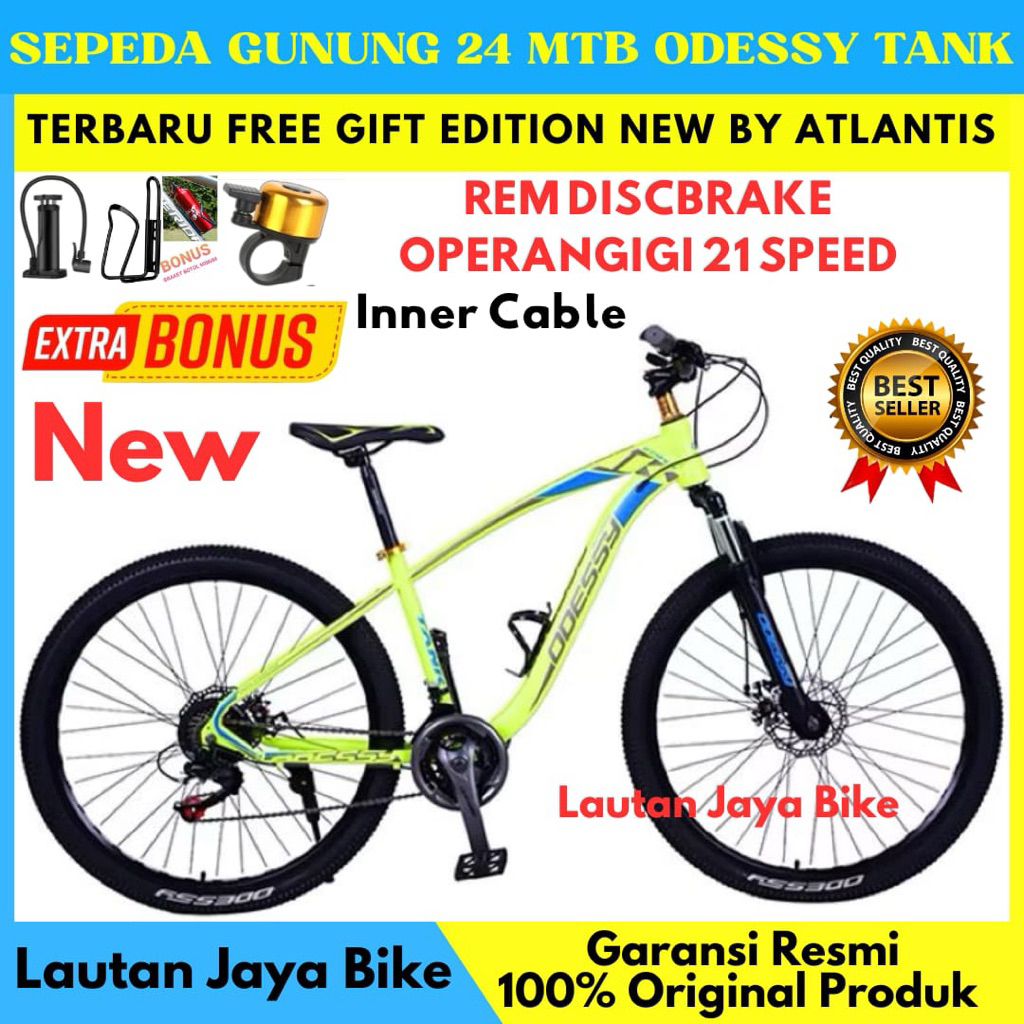 Sepeda Gunung 24 MTB ODESSY TANK Rem Discbrake Operangigi New