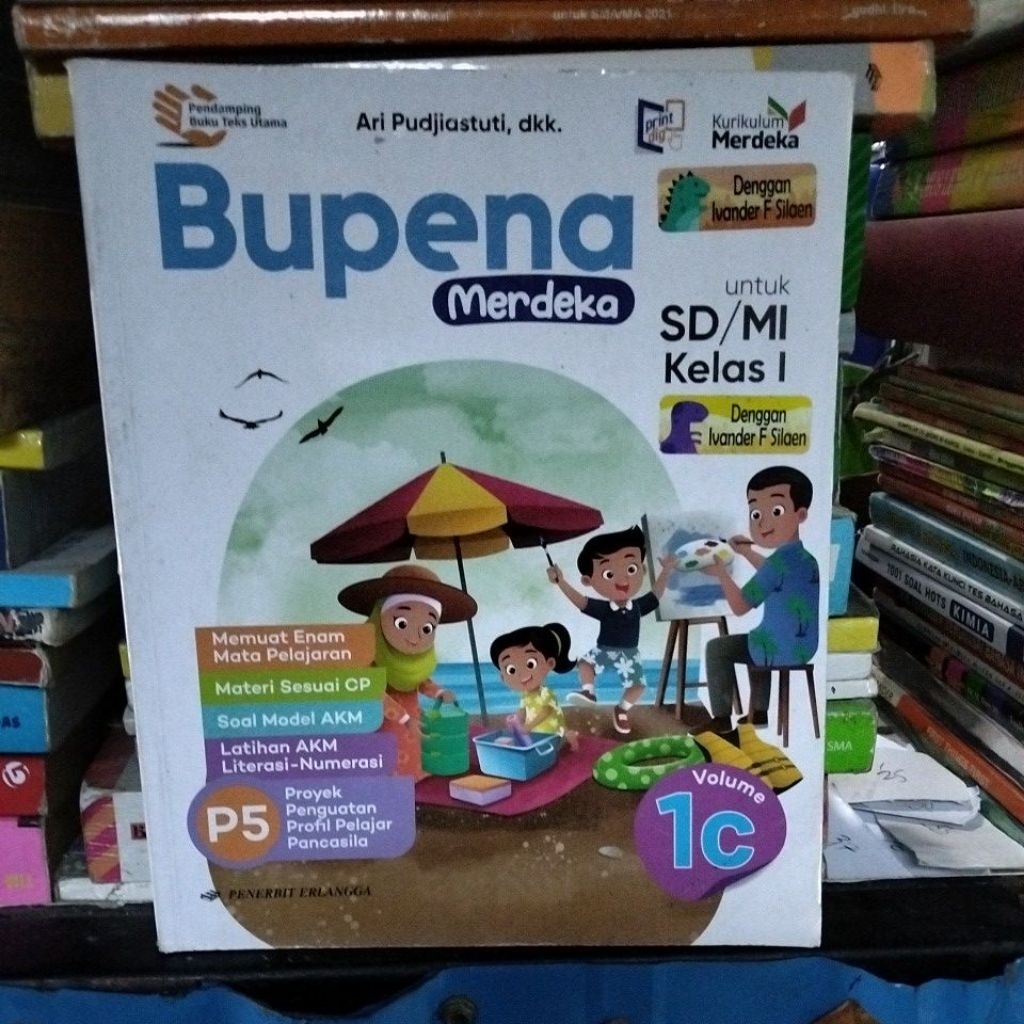 BEKAS ORIGINAL BUPENA MERDEKA VOLUME 1C SD KELAS I KURIKULUM MERDEKA