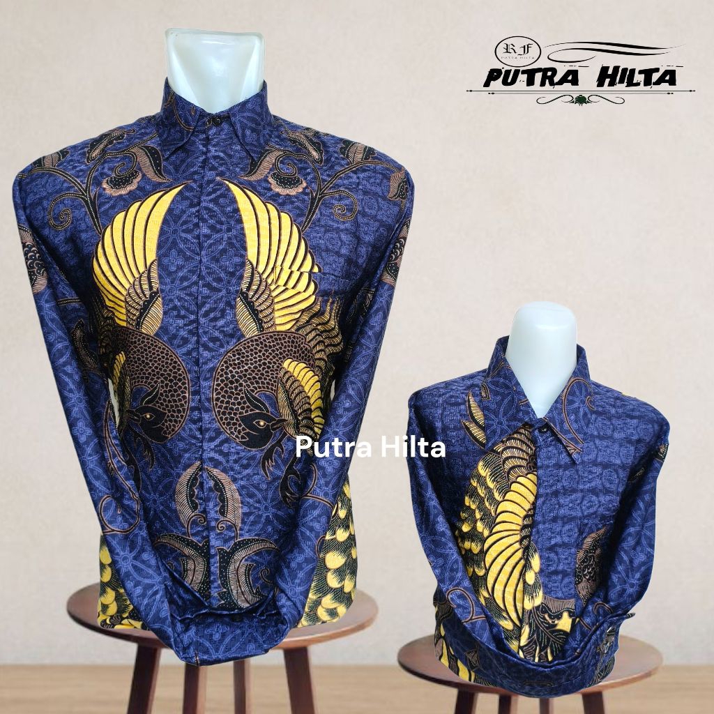 New Batik Ungu Couple Ayah Dan Anak Laki Laki Motif Elegan Bahan Dobby Serat Lapis Furing Premium//b
