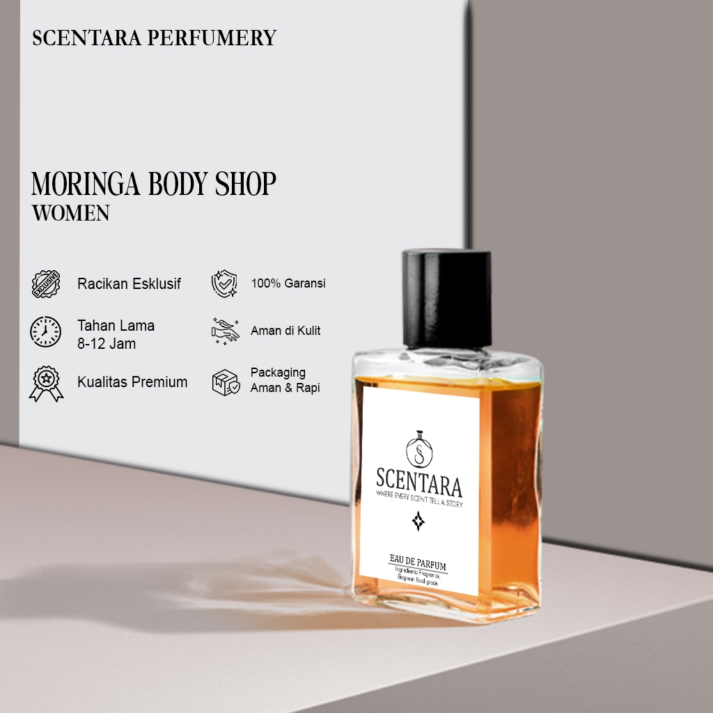 Moringa Parfum  Wanita Segar Elegan -  Parfum Moringa Segar Seharian Tahan Lama