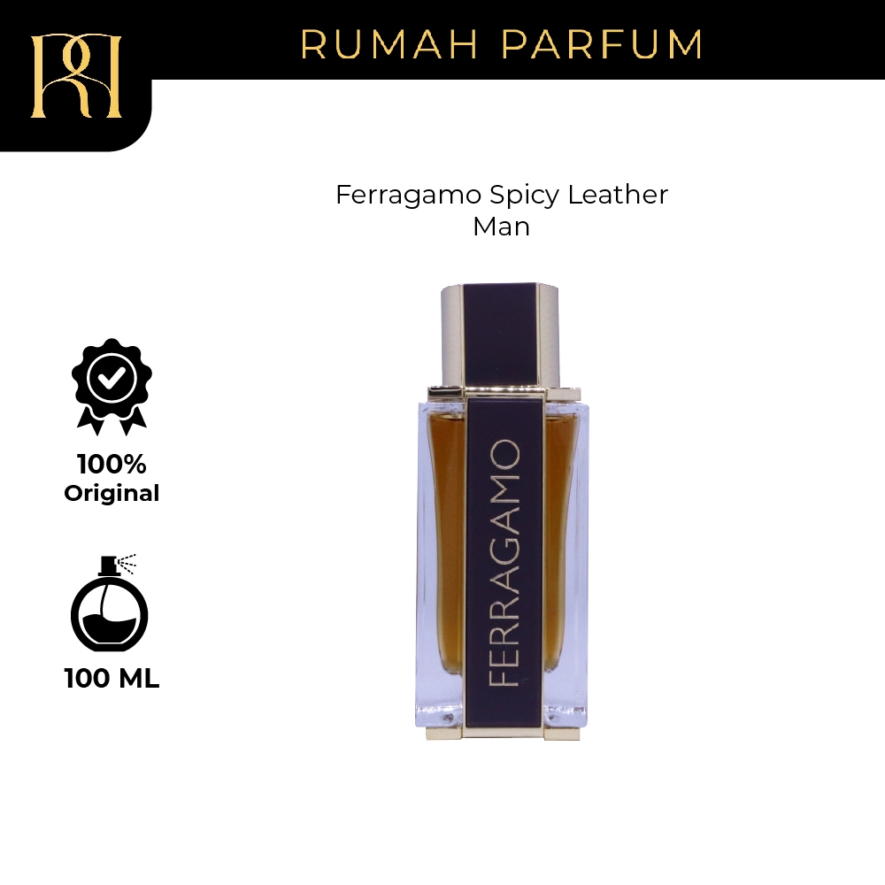 Salvatore Ferragamo Ferragamo Spicy Leather Man 100 ML Parfum Pria Men Tahan Lama