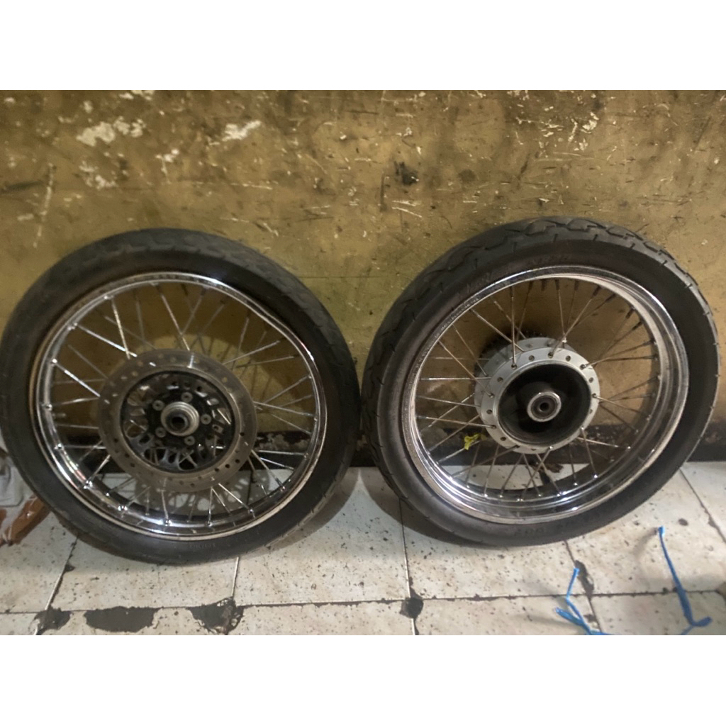 velg set megapro mono lengkap ban ring 17