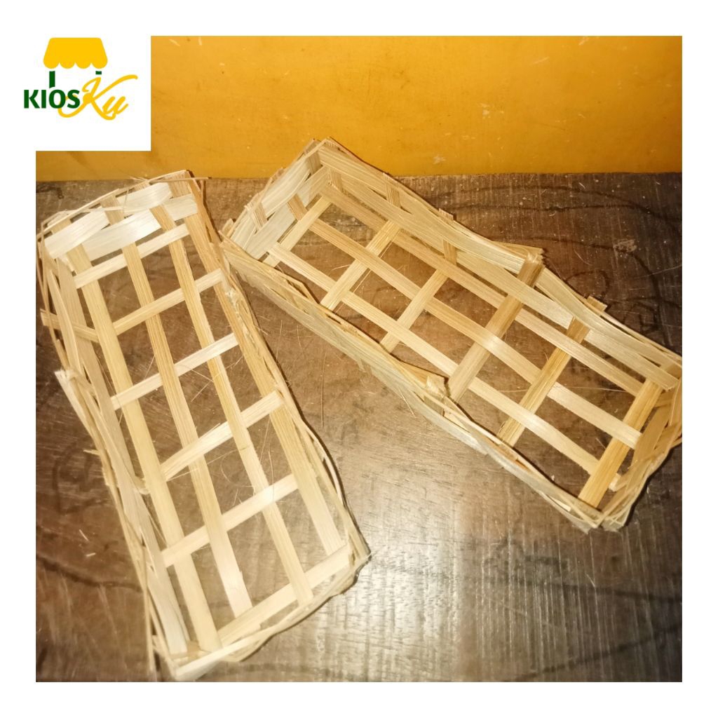 reyeng wadah/tempat ikan pindang ukuran 15x5x3 harga per 100 pcs