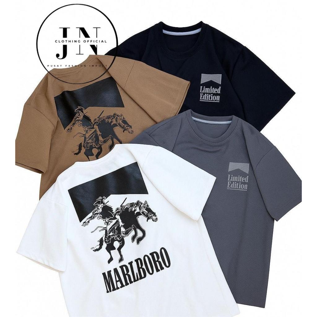 Kaos Oversize Pria Marlboro Limited Edition - T-Shirt Oversize Premium | Bahan Tango Premium Knit Im