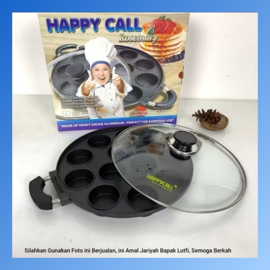 Cetakan Kue 12 Lubang Suggo - Cetakan Kue Lumpur happy call 12 Lubang Martabak Super Mini Cetakan Ku