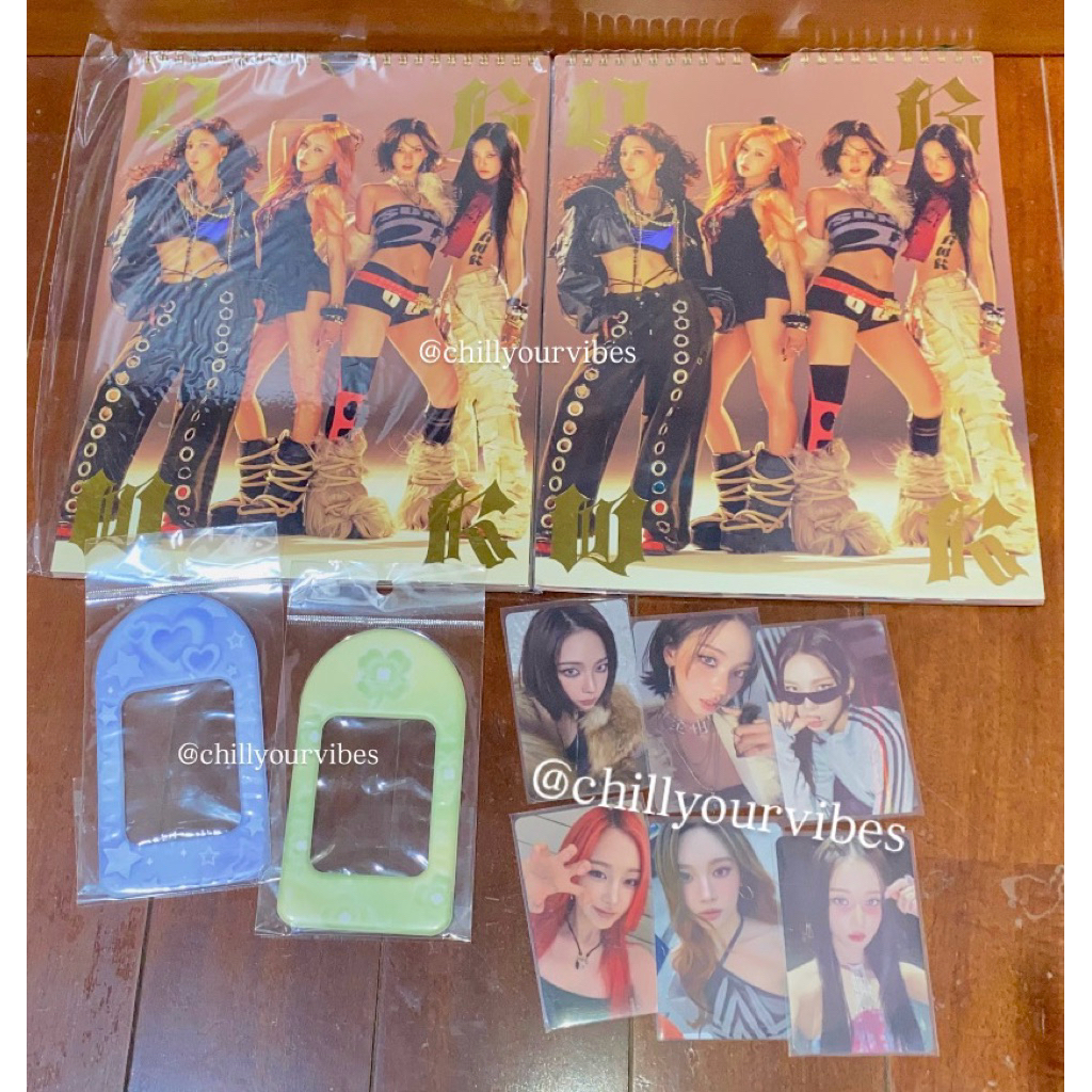 [READY KIRIM] AAB Photocard Album AESPA dirty work POB Everline season greeting my world (Giselle, K