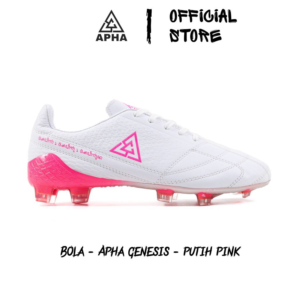 APHA - Sepatu Bola Apha Genesis FG Putih Pink