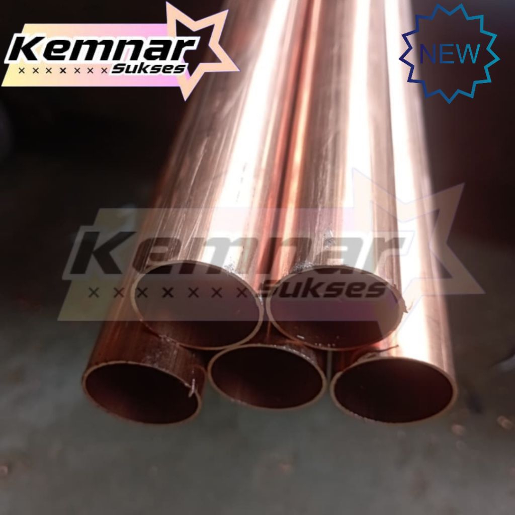 pipa tembaga diameter 3/8" inchi tbl 1mm x 5.8mtr pipa tembaga