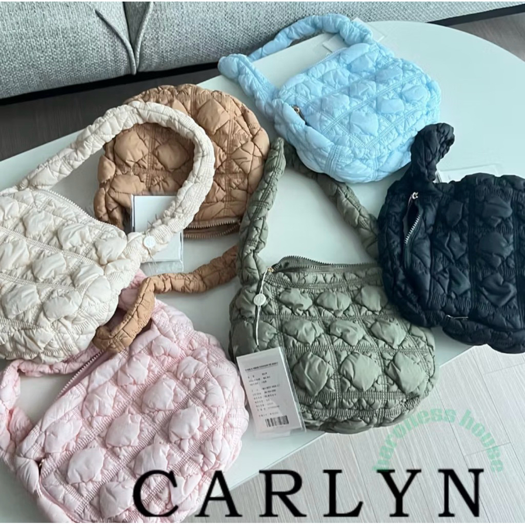 [PRELOVED] CARLYN OFFICIAL ORIGINAL SOFT COZY M CARLYN LARGE KHAKI BLACK