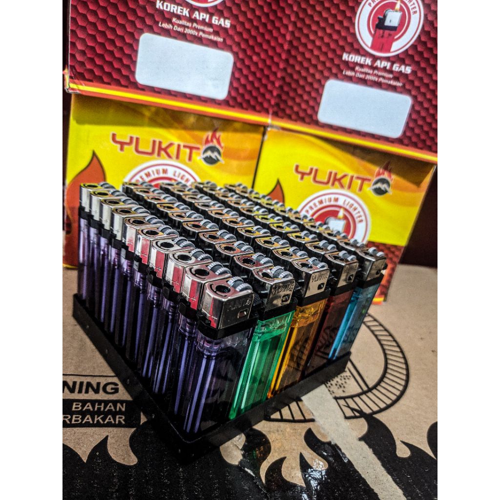 korek gas api YUKITO/AFTA setengah pak isi 25 pcs