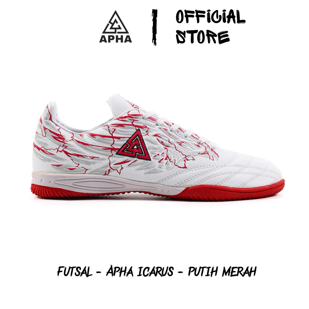 APHA - Sepatu Futsal Apha Icarus Putih Merah