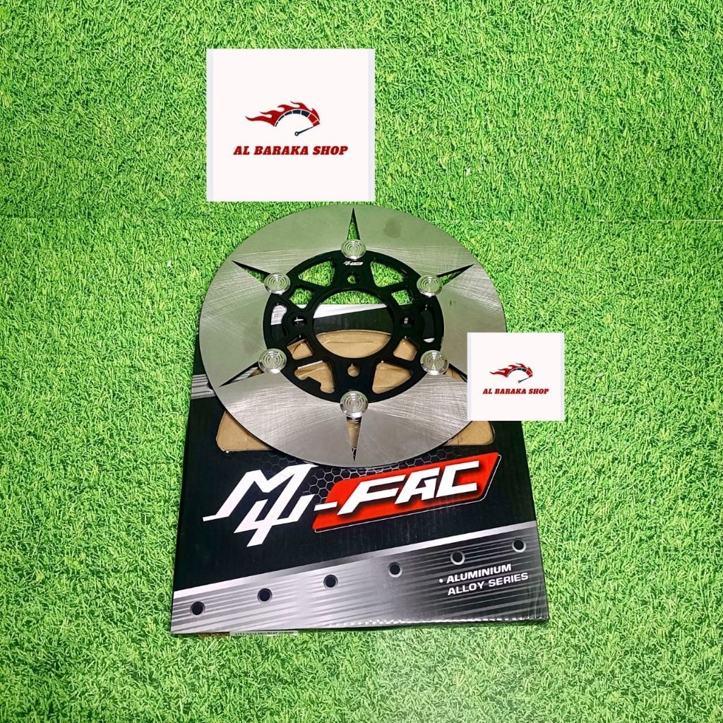 DISCBRIKE PIRINGAN CAKRAM 220MM MU-FAC MODEL  FOLTING LOBANG BAUT 4 UNIVERSAL METIC DAN BEBEK