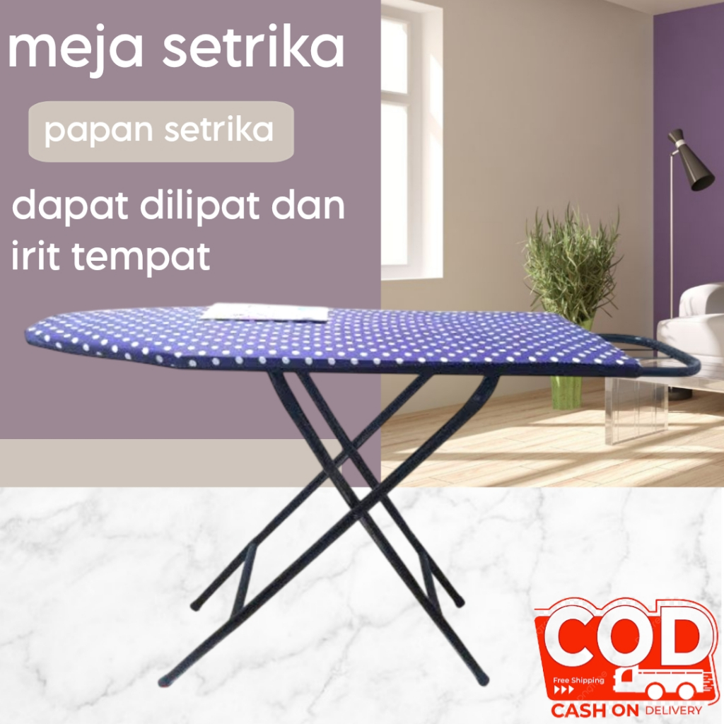 MEJA SETRIKA LIPAT MODEL BERDIRI DAN DUDUK / ALAS SETRIKA BERDIRI DAN DUDUK / MEJA SETRIKA BERKUALIT