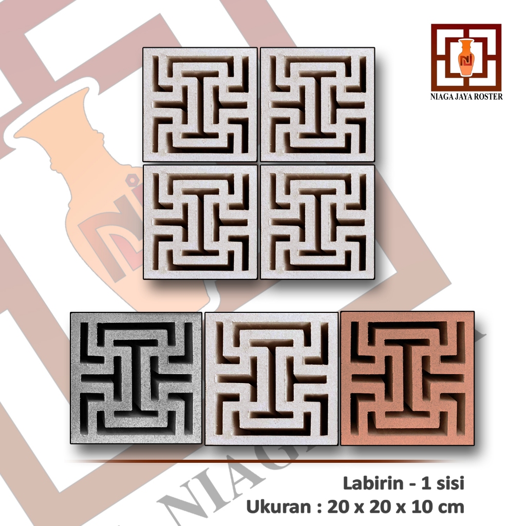 NIAGA JAYA ROSTER, ROSTER LABIRIN, KALIGRAFI, LUNBANG ANGIN, BATA, BATU ROSTER, PAGAR RUMA, roster b