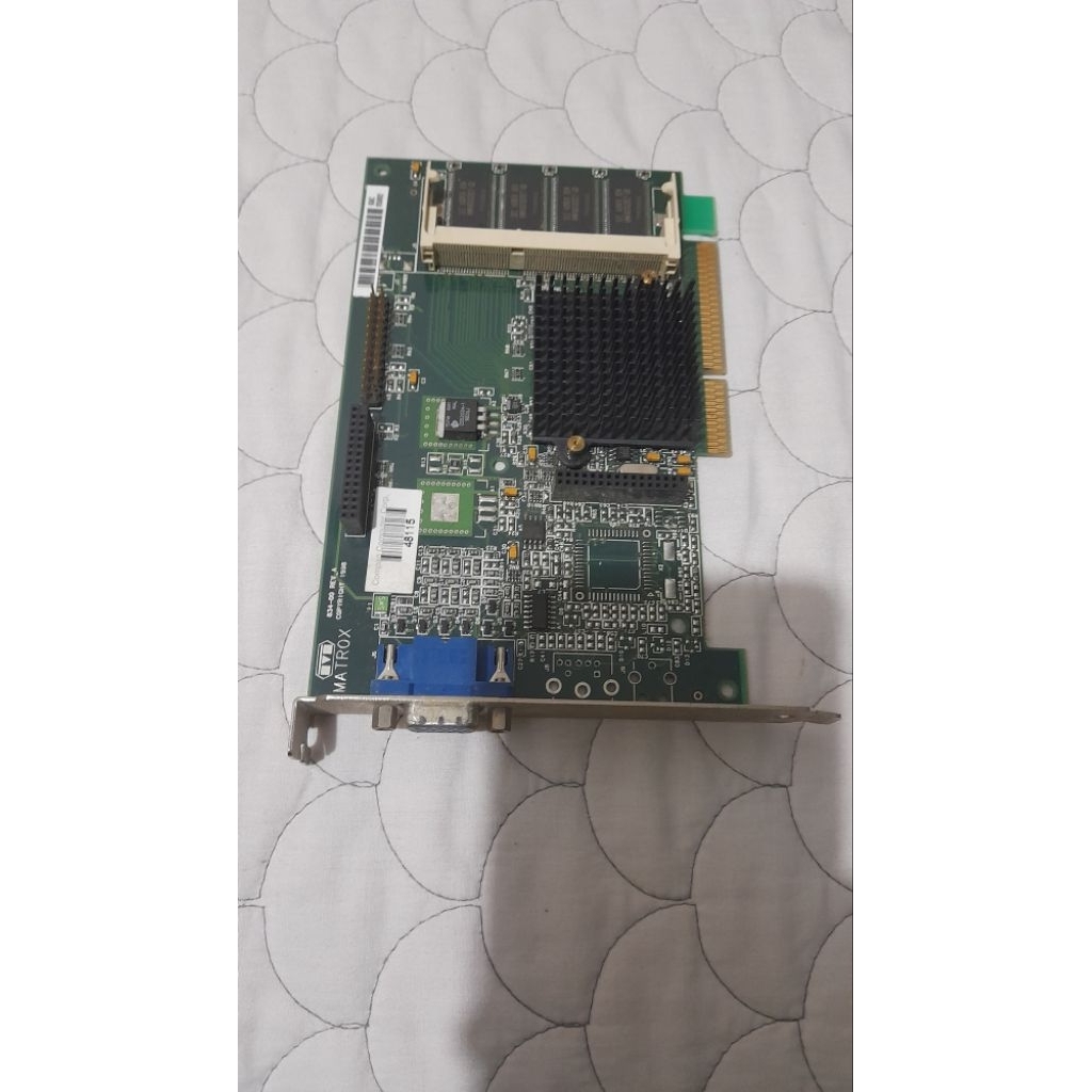 vga agp jadul matrox 4mb kondisi bagus cabutan