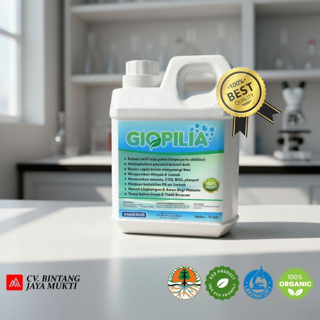 Pengurai Limbah Cair Giopilia Bahan Organik ANAEROB 1L