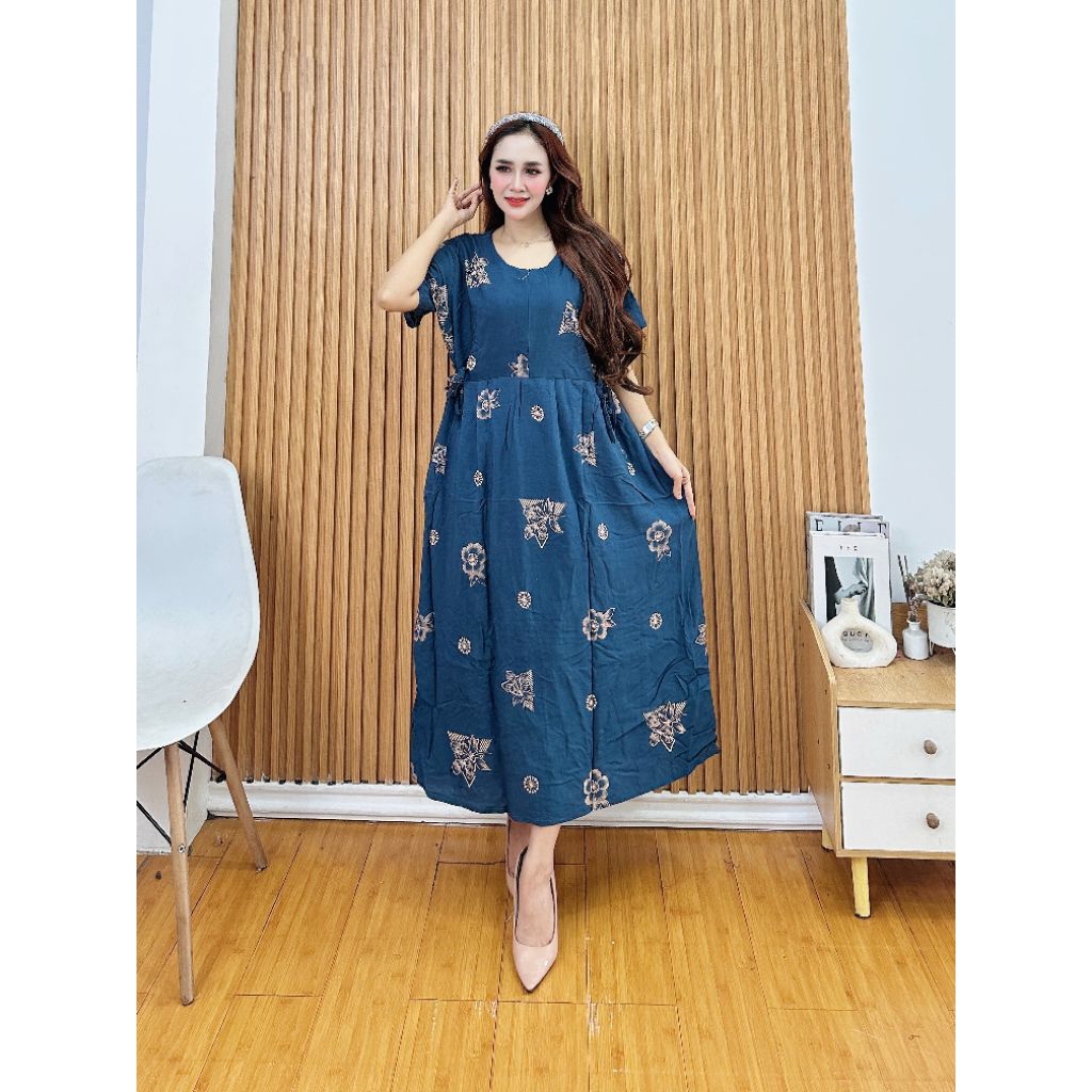 Baju Dres Wanita Daster Rayon premium Dres jumbo Dres home Daster Kekinian Dres model Terbaru Daster