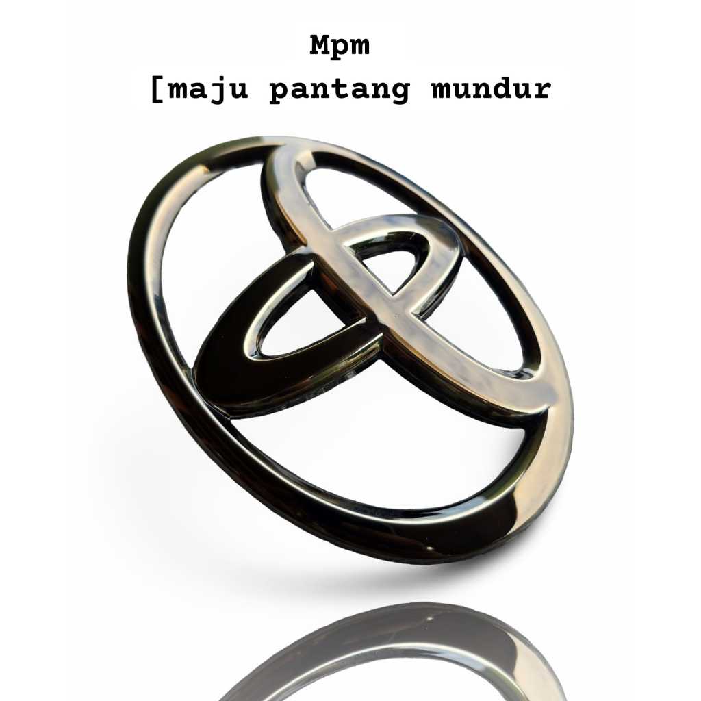 Emblem Logo Grill Bagasi BelakangToyota Rush 2018 - 2024 black chrome/logo grille Toyota depan dan b