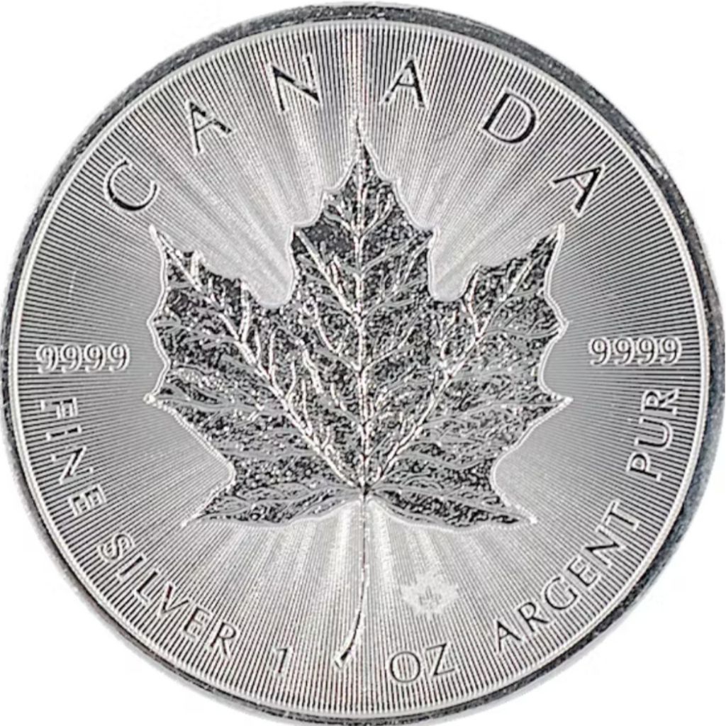 Koin Perak Maple 1 Oz  Canadian 999 Fine Silver Coin