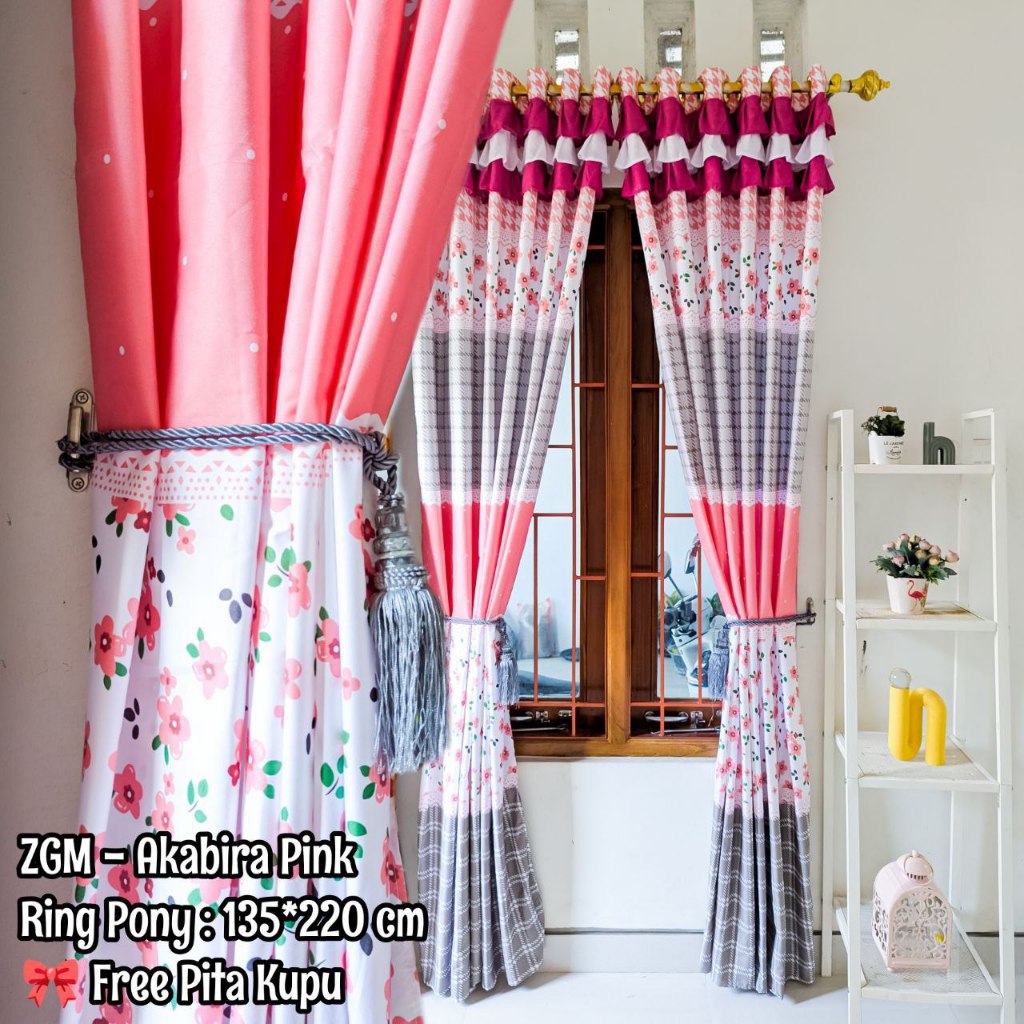 Gorden Poni Rumbai Uk 135x220Cm Dekorasi Mewah Minimalia