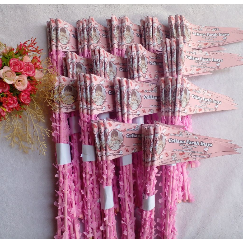 Bendera tasyakuran aqiqah