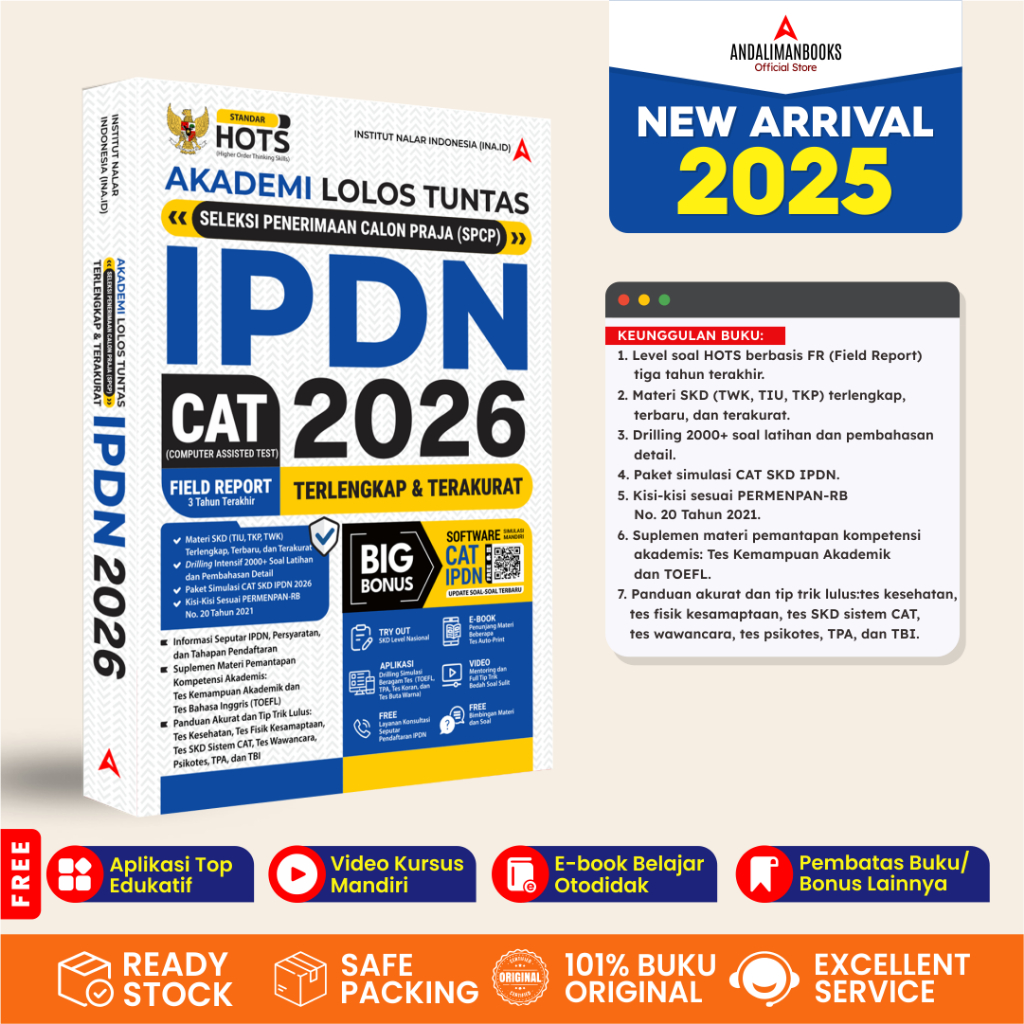 BUKU TES IPDN Terbaru 2026 - Diktat Akurat Lolos SPCP IPDN