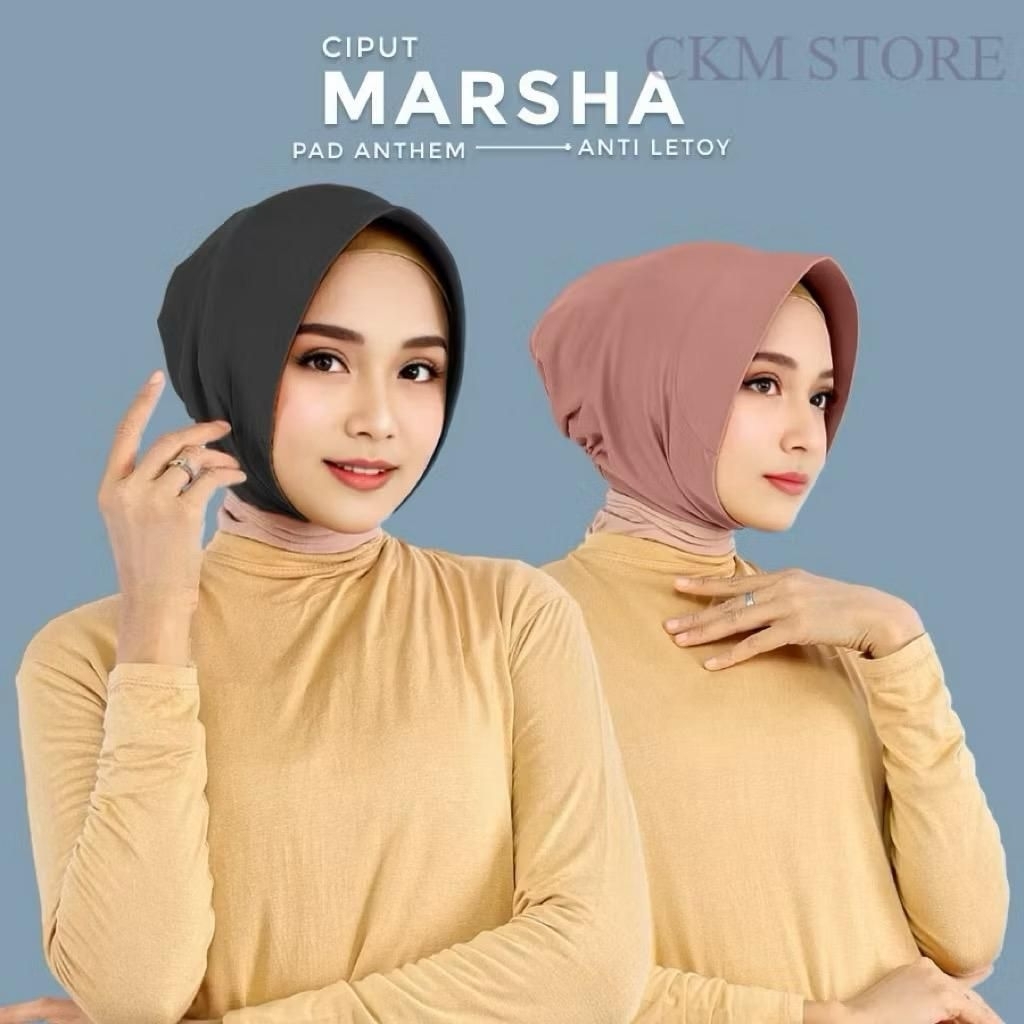 CIPUT TOPI MARSHA HARGA GROSIR NON CEPOL TEGAK GROSIR PAD ANTEM INNER HIJAB JILBAB DAN KERUDUNG
