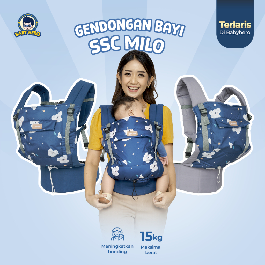 Snobby Gendongan Bayi Newborn SSC M Shape Ransel Millo Series