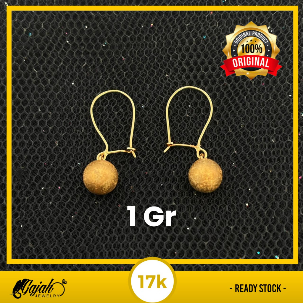 Anting Emas 17K 1 Gram Toko Emas Gajah Online Salatiga 8013
