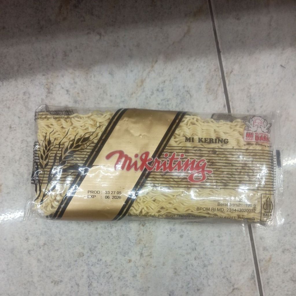 MIE KRITING BURUNG DARA 190G