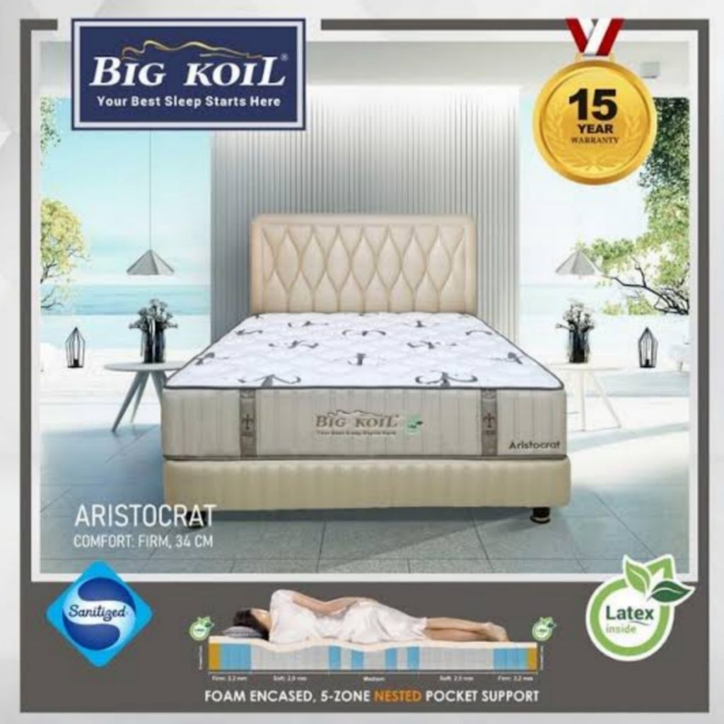 Set Springbed Bigland Big Koil Aristocrat Promo Bergaransi Original