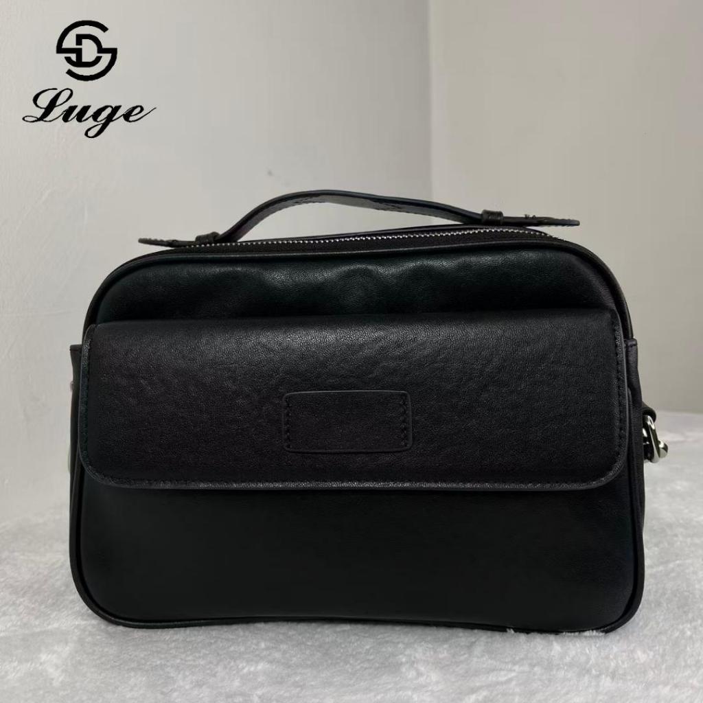 Tas selempang pria kulit sapi asli /Tas gaul import/Tas bahu kulit/Tas kerja