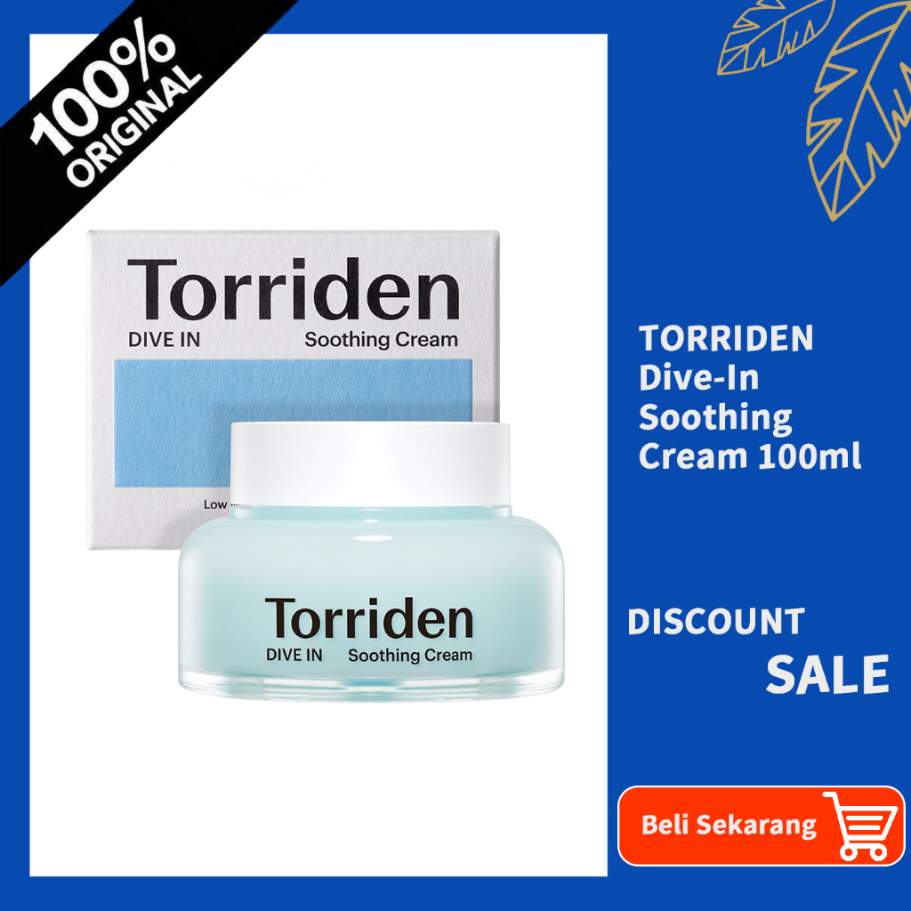 READY Torriden DIVE IN Low Molecular Hyaluronic Acid Hydration Soothing Cream - 100mL / Torriden DIV