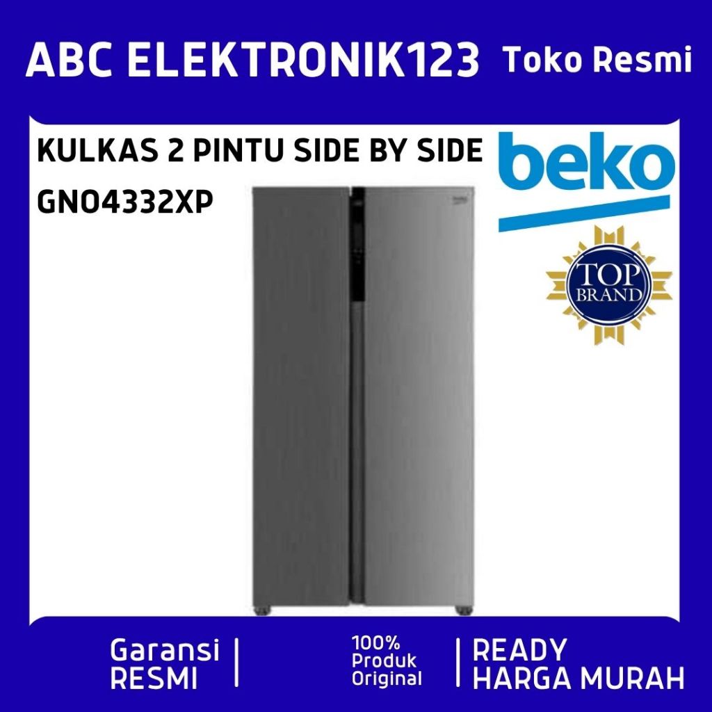 BEKO Kulkas Side By Side 500L GNO4332XP