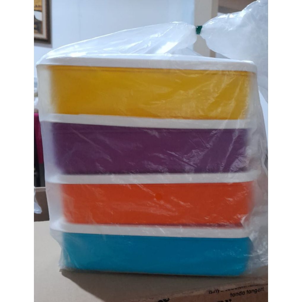 [PROMO!!] CLICK TO GO RECTANGULAR TUPPERWARE | Rantang Makanan Praktis (Rectangular) 100% Original T