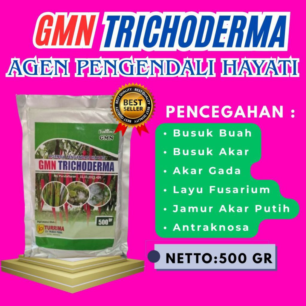 PALING LARIS  Tricoderma Anfush, Tricoderma Asperellum Isi 500gram
