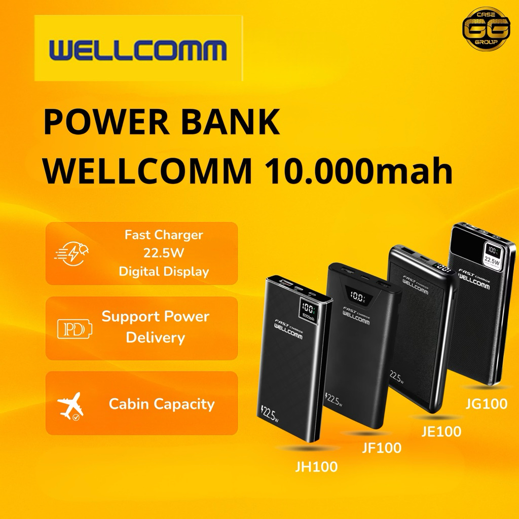POWER BANK WELLCOMM 10.000Mah & 20.000mah