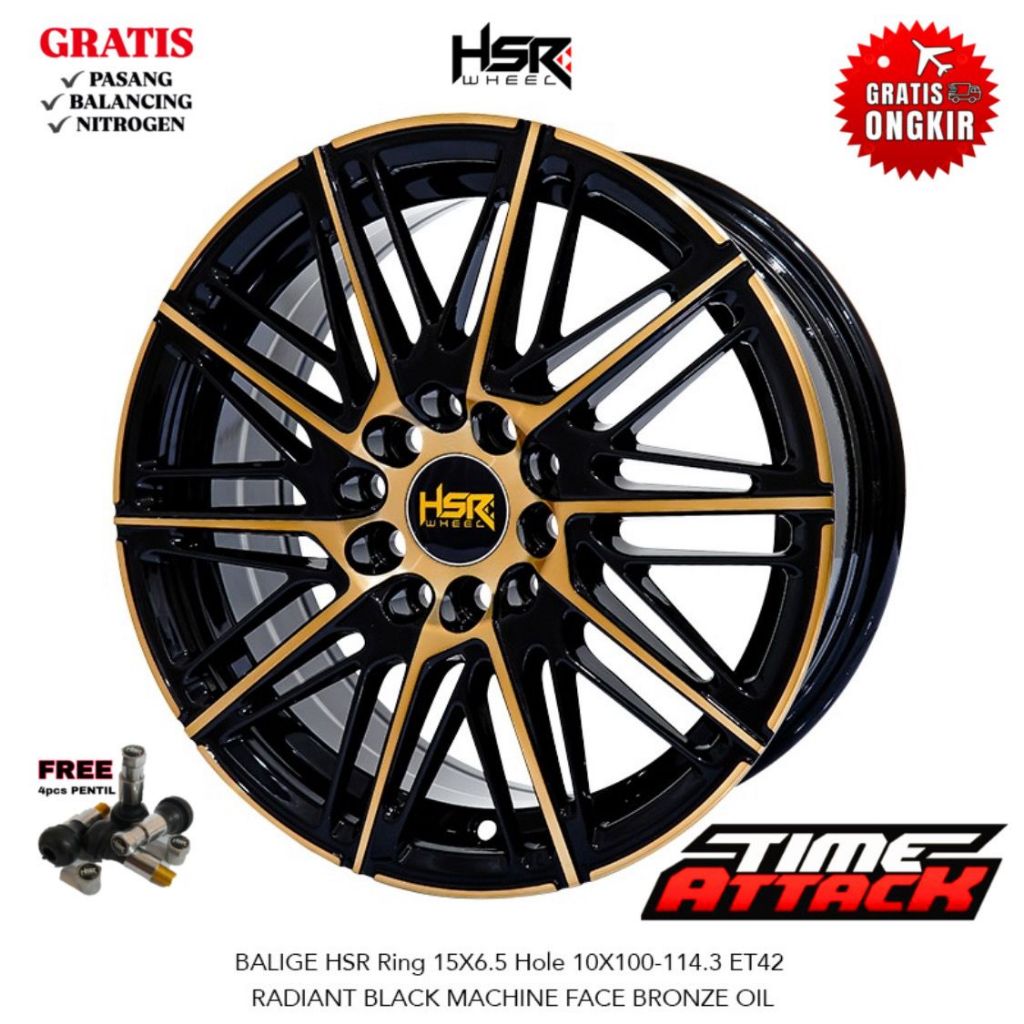 Velg mobil Ertiga Grandmax Apv Ring 15 HSR WHEEL Tipe Balige Velg HSR R15
