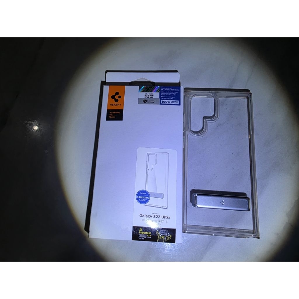 Samsung S22 Ultra | Spigen | Casing Handphone Kick Stand Ultra Hybrid | Second