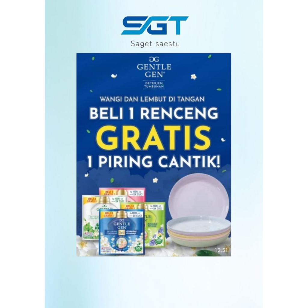 Gentle Gen renceng 32pcs gratis piring