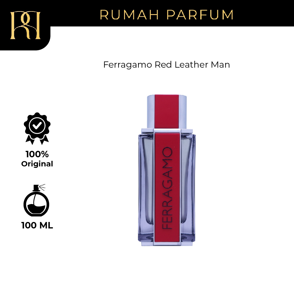 Salvatore Ferragamo Ferragamo Red Leather Man Parfum Pria Men Tahan Lama 100 ML