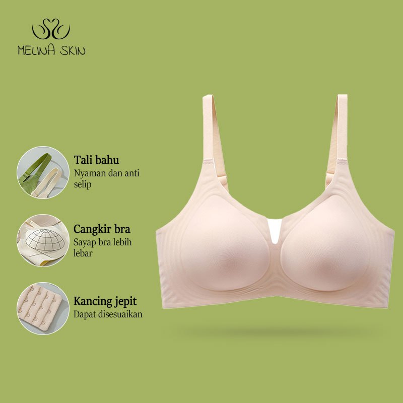 Melina Skin Bra BH Tanpa Jahitan Pakaian Dalam Tanpa Jahitan Penyangga Payudara Kecil