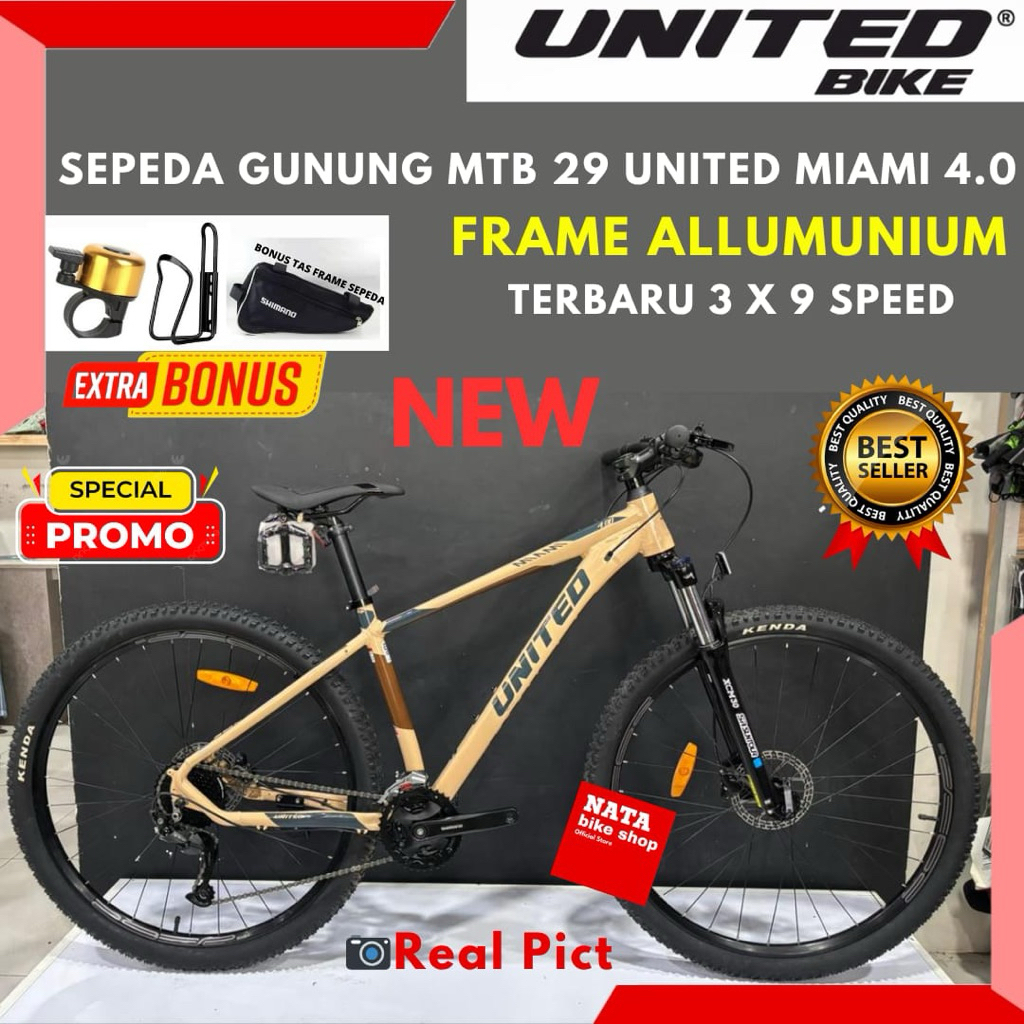 Sepeda Gunung MTB 29 United Miami 4.0 Terbaru
