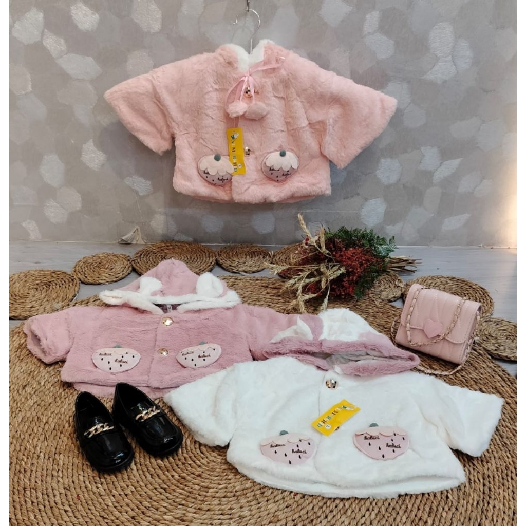 JAKET/BOLERO BULU IMPORT ANAK PEREMPUAN