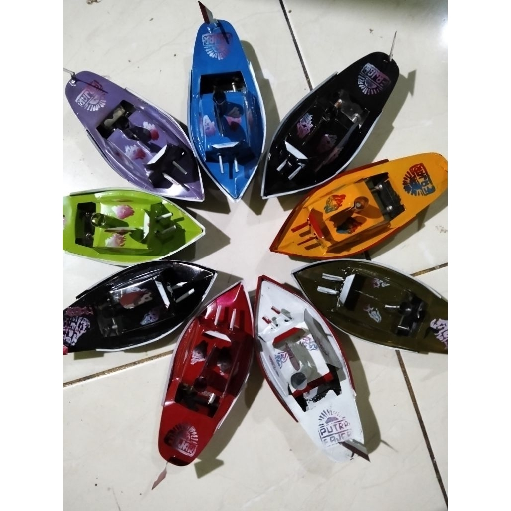 (Mainan Perahu OTok OTok Kapal Air OTok OTok Mainan Jadul variasi warna Baru Cod Medan Sumatra Utara