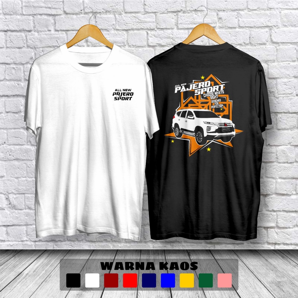 Kaos Otomotif All New Pajero Sport Baju Distro