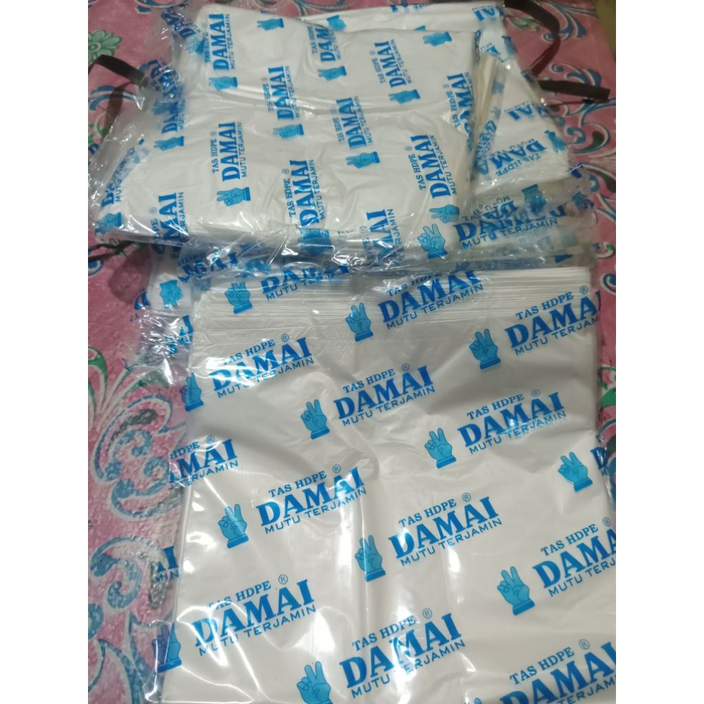 DAMAI/GEBYAR/DEAL Plastik Kresek transparan no 15 isi 40 lbr (GROSIR)