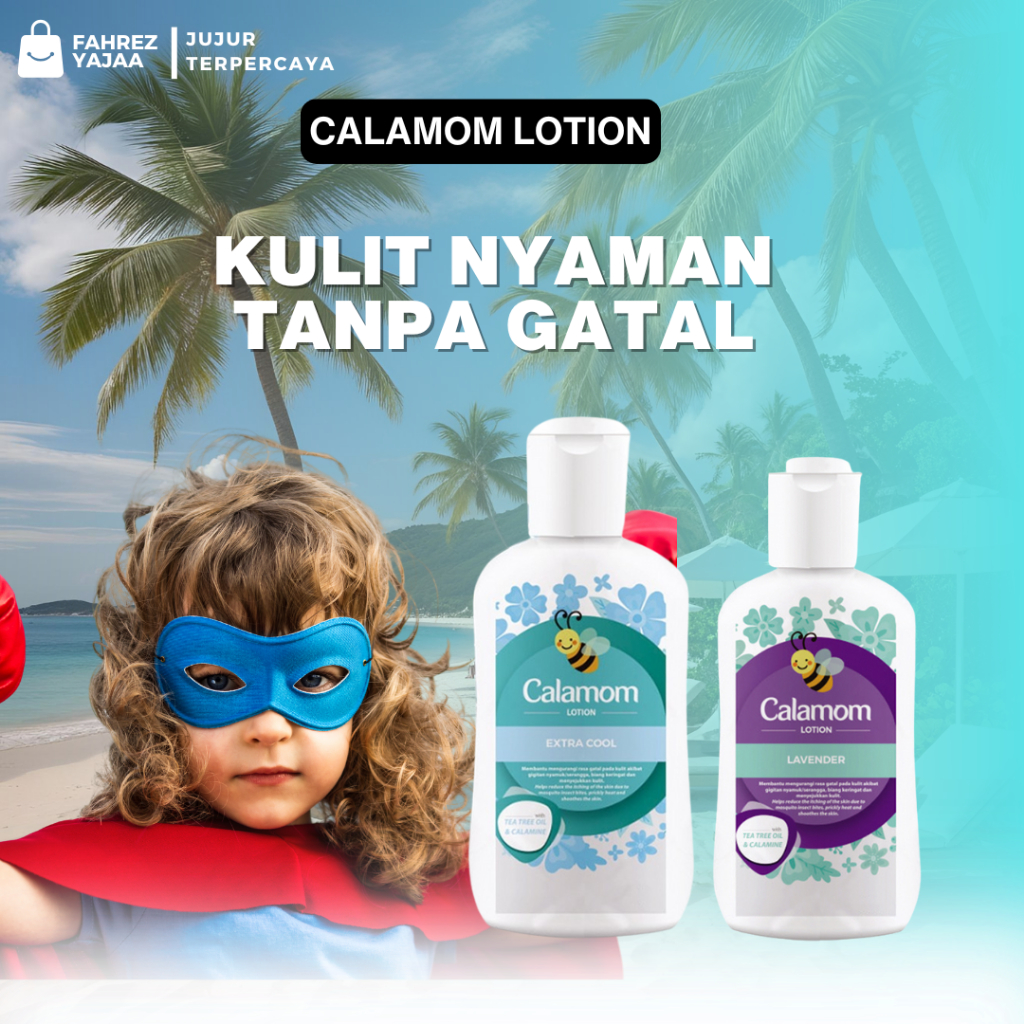 CALAMOM Lotion Pereda Gatal Calamine Dingin Untuk Kulit Kering dan Gigitan Serangga Alami